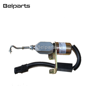 Excavator Spare Parts 4942879 Flamout Switch SD008A2 Electric Stop Solenoid For Digger