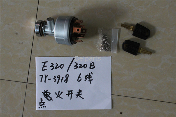 Belparts Excavator 307 308C 312 320 320C Electric 6 Lines Switch Group Heat Start E320B E320C 7Y-3918 Ignition Starter
