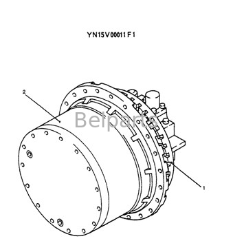 Kobelco YN15V00011F1 YN15V00011F3 YN15V00011F4 এর জন্য খননকারী যন্ত্রাংশ Sk200-6e হাইড্রোলিক ফাইনাল ড্রাইভ