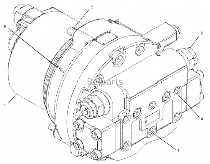 Excavator ভ্রমণ মোটর Assy E325 E329D ফাইনাল ড্রাইভ Assy 2042674 199-4521 227-6138 227-6116 267-6796