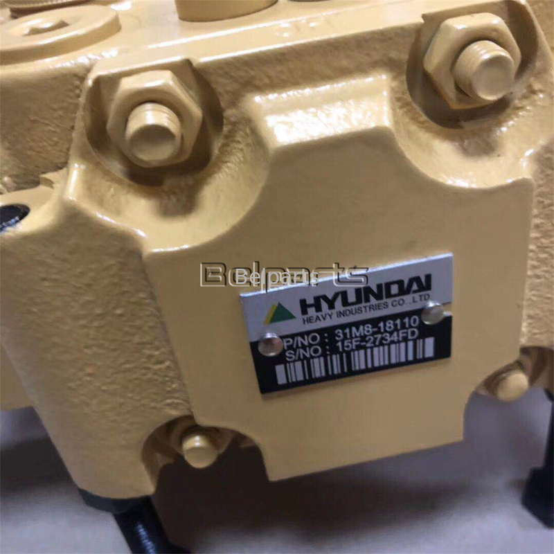 হুন্ডাই 31M8-19121 31M8-10110 31M8-10120 এর জন্য এক্সকাভেটর হাইড্রোলিক R55-7 R60-7 প্রধান নিয়ন্ত্রণ ভালভ