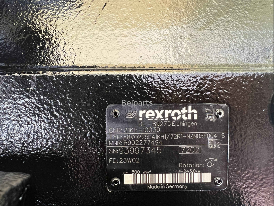 মূল ব্র্যান্ড নিউ Excavator R505LVS হাইড্রোলিক পাম্প A8V0225LA1KH1 জন্য Rexroth R902277494 পিস্টন পাম্প