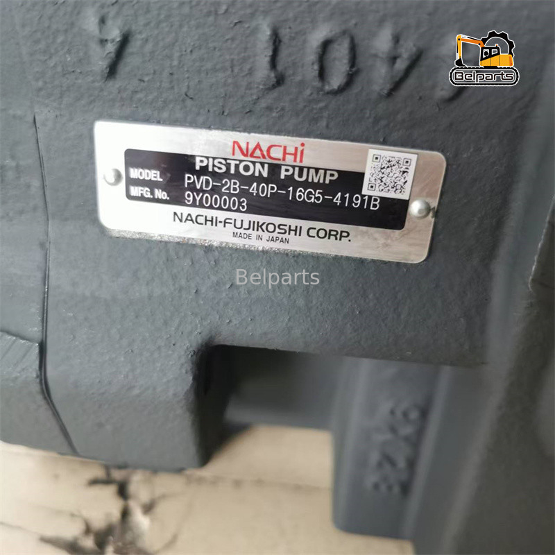 DX35 নাচি PVD-2B-40P-16G5 এক্সক্যাভারের খুচরা যন্ত্রাংশের জন্য এক্সক্যাভারের প্রধান পাম্প