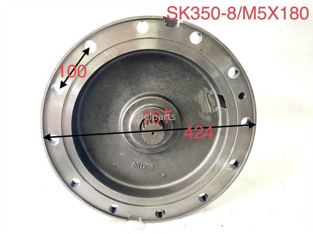 হাইড্রোলিক সুইং মোটর M5X180 SK350-8 CX370 মিনি এক্সক্যাভারের অংশগুলির জন্য