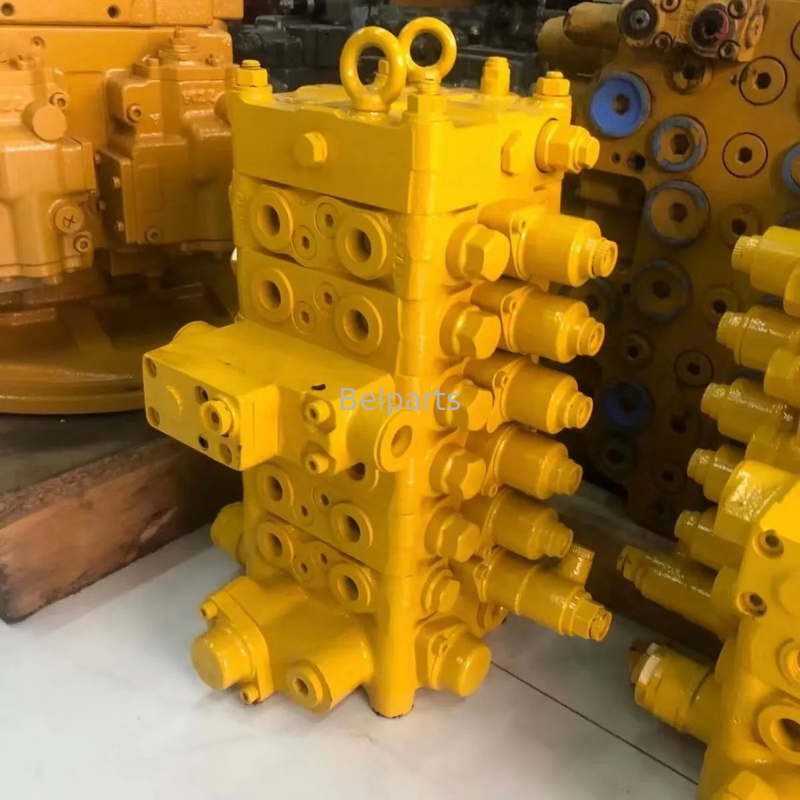 পার্ট নম্বর PC120-6 কন্ট্রোল প্রধান ভালভ Assy নিয়ন্ত্রণ ভালভ Assy জন্য Komatsu PC120-6 PC120-7 ইস্পাত উপাদান
