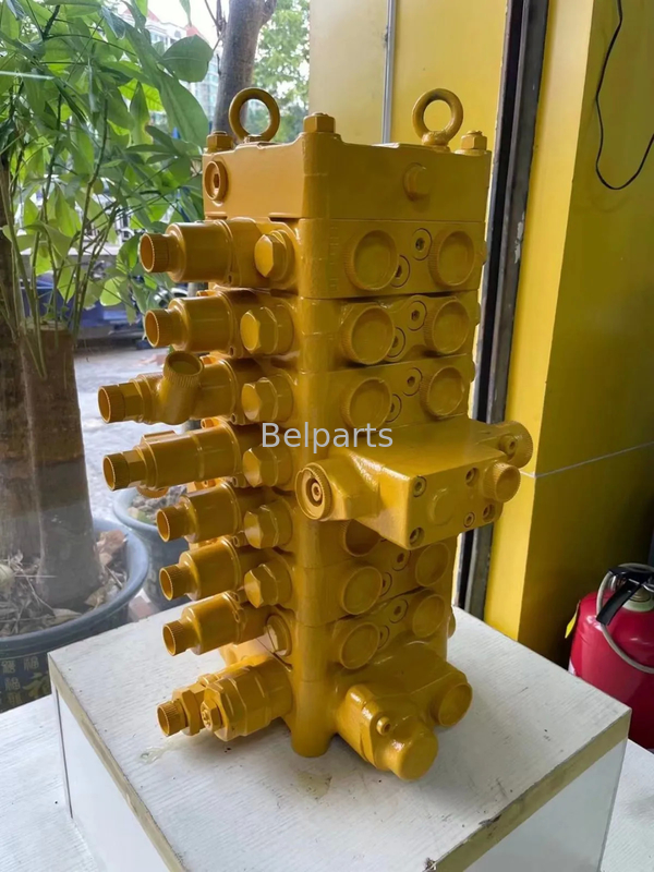পার্ট নম্বর PC120-6 কন্ট্রোল প্রধান ভালভ Assy নিয়ন্ত্রণ ভালভ Assy জন্য Komatsu PC120-6 PC120-7 ইস্পাত উপাদান