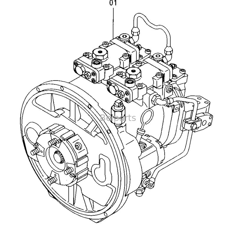 EX200-5 EX210-5 EX220-5 EX230-5 Main Hydraulic pump for Hitachi Excavator spare parts 9150726 9152668 9151945 9155142 HPV0102 HPV102 Axial Piston pump
