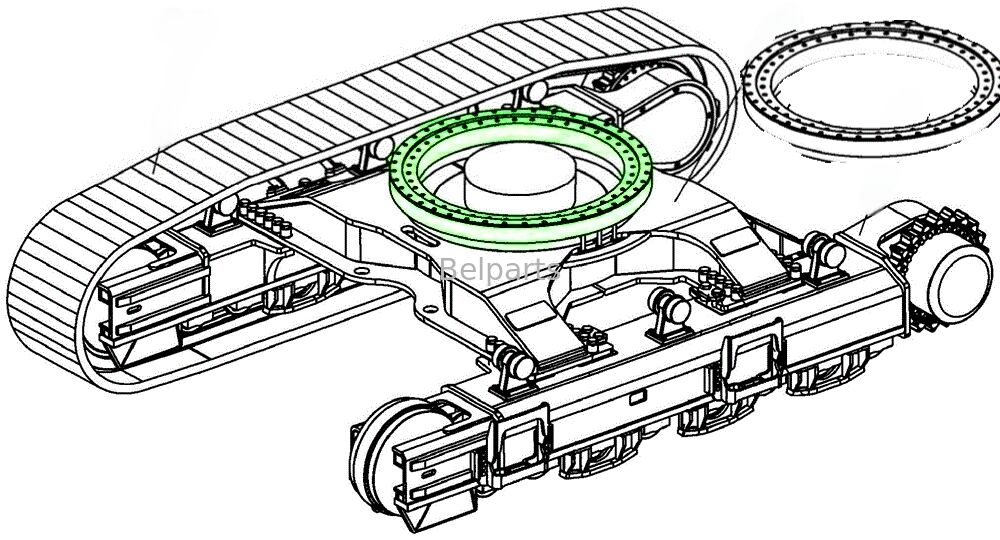 DX226 Doosan Excavator Spare Parts TAF200327108604J এর জন্য স্লিভিং লেয়ারিং স্লিভিং রিং স্লিং সার্কেল