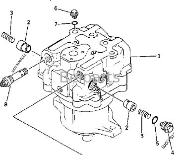 PC1000-1 PC1000LC-1 PC1000SE-1 PC1000SP-1 Komatsu Excavator Part 706-77-01131 706-77-01130 স্লিভ মোটর ডিভাইসের জন্য হাইড্রোলিক সুইং মোটর