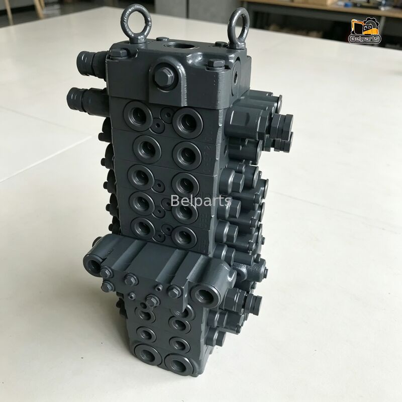 KOMATSU খননকারীর মূল অংশগুলির জন্য PC55MR-3 হাইড্রোলিক কন্ট্রোল ভালভ 723-18-18200 723-18-18201 723-18-18202