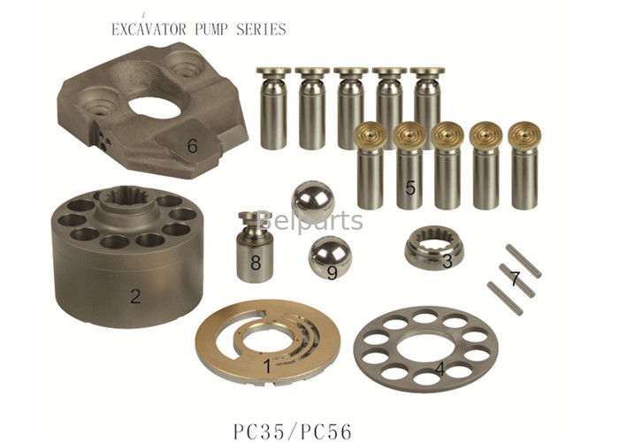 বেলপার্টস 708-3S-00512 খনক স্পেয়ার পার্টস PC35 PC56 হাইড্রোলিক মোটর যন্ত্রাংশ