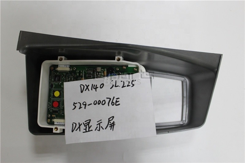 খননকারী DX140 মনিটর প্যানেল ক্লাস্টার ডিসপ্লে SL225 এক্সক্যাভেটর মনিটর 529-00076E