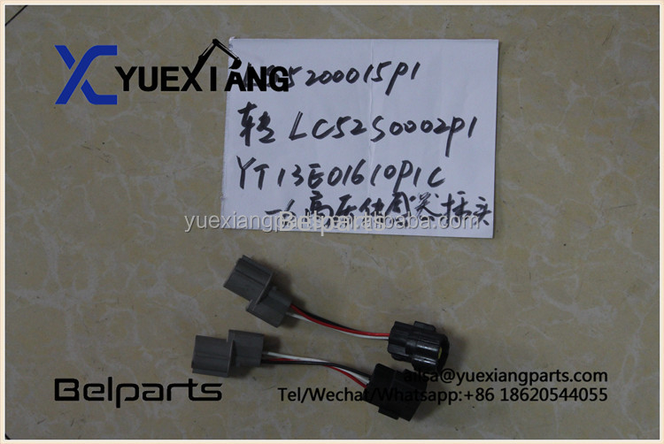 বেলপার্টস এক্সকাভেটর খুচরা যন্ত্রাংশ LS5200015P1 LC52S0002P1 উচ্চ চাপ সেন্সর প্লাগ YT13E01610P1C-6