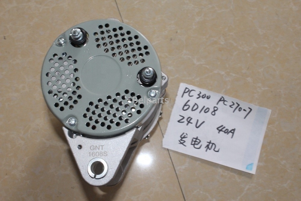 বেলপার্টস এক্সকাভেটর যন্ত্রাংশ PC300-6 PC270-7 PC300-5 PC300-7 ইঞ্জিন অল্টারনেটর 6D108 600-821-6160 0-33000-6511 জেনারেটর