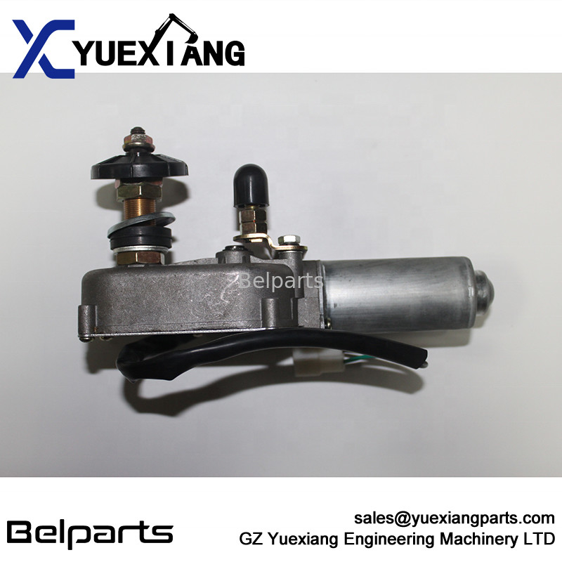 SH120-3 SH100-3 SH200-3 SH200A3 SH200 এর জন্য এক্সক্যাভেটর ইলেকট্রিক পার্ট উইন্ডস্ক্রিন 24V রেইন অ্যাসেম্বলি ওয়াইপার মোটর