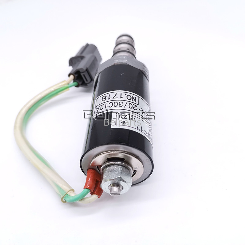 ছোট হাইড্রোলিক এক্সকাভেটর যন্ত্রাংশ SK200-5 12A-101 12A-111 G24D12 G24Y12 প্রধান পাম্প সোলেনয়েড ভালভ